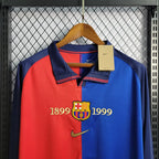 Barcelona 1999/00 Retro 100th Anniversary Home Long Sleeve Jersey