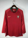 Portugal 2018 Retro Home Long Sleeve Jersey