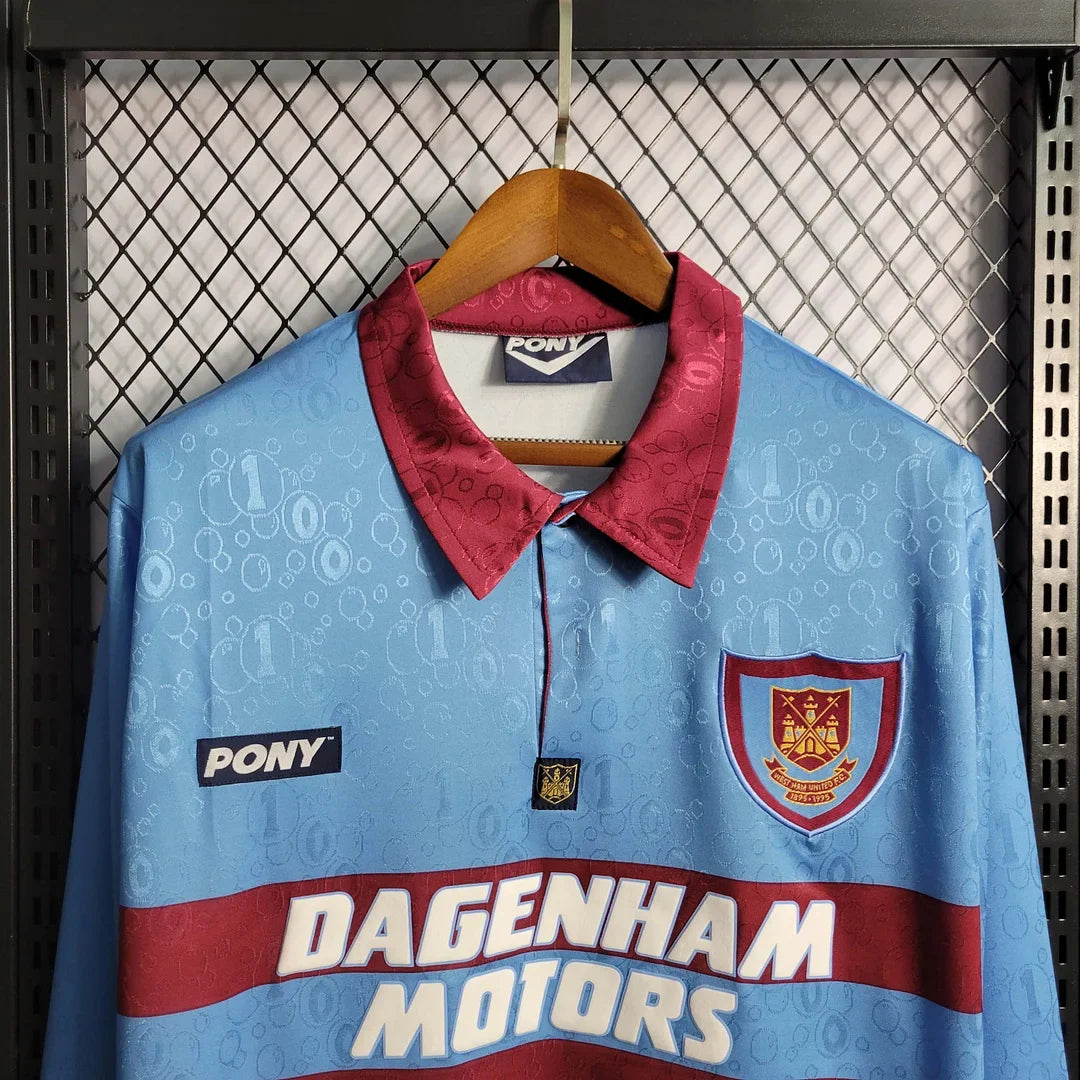 West Ham United 1995/96 Retro Away Long Sleeve Jersey