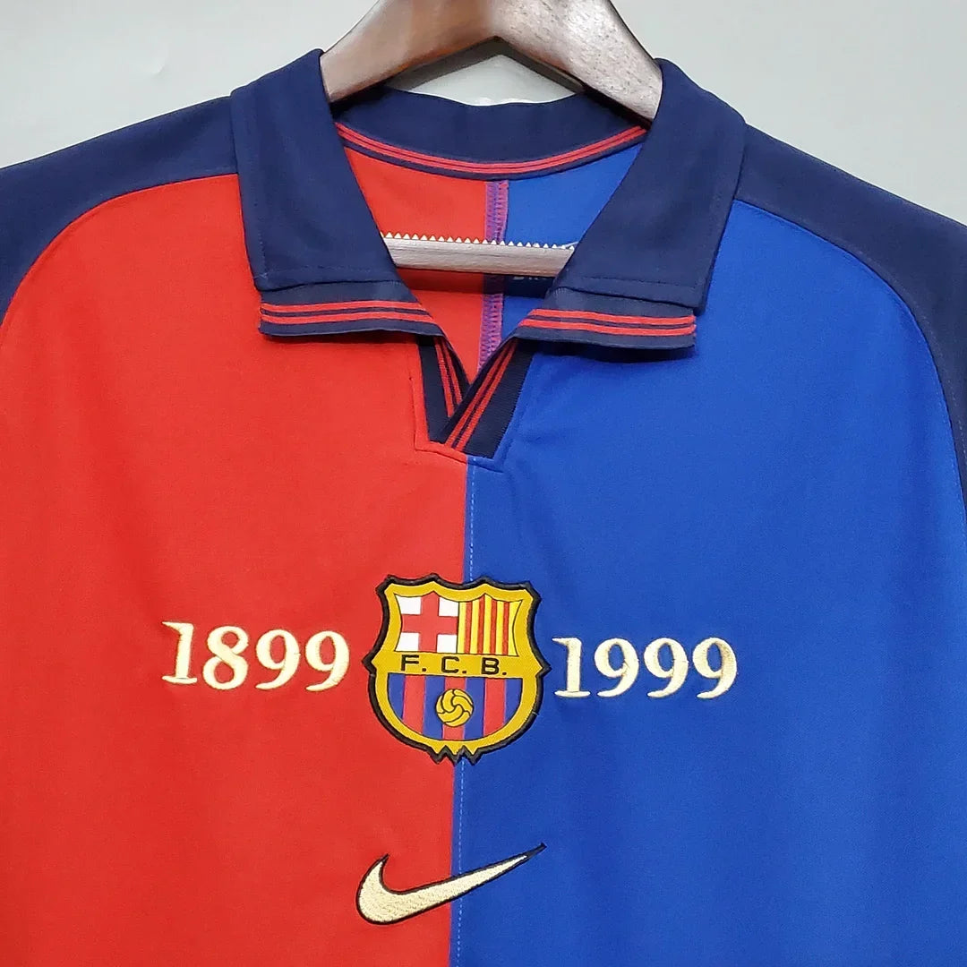 Barcelona 1999/00 Retro 100th Anniversary Home Jersey