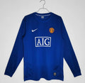 Manchester United 2008/09 Retro Blue Away Long Sleeve Jersey