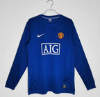 Manchester United 2008/09 Retro Blue Away Long Sleeve Jersey