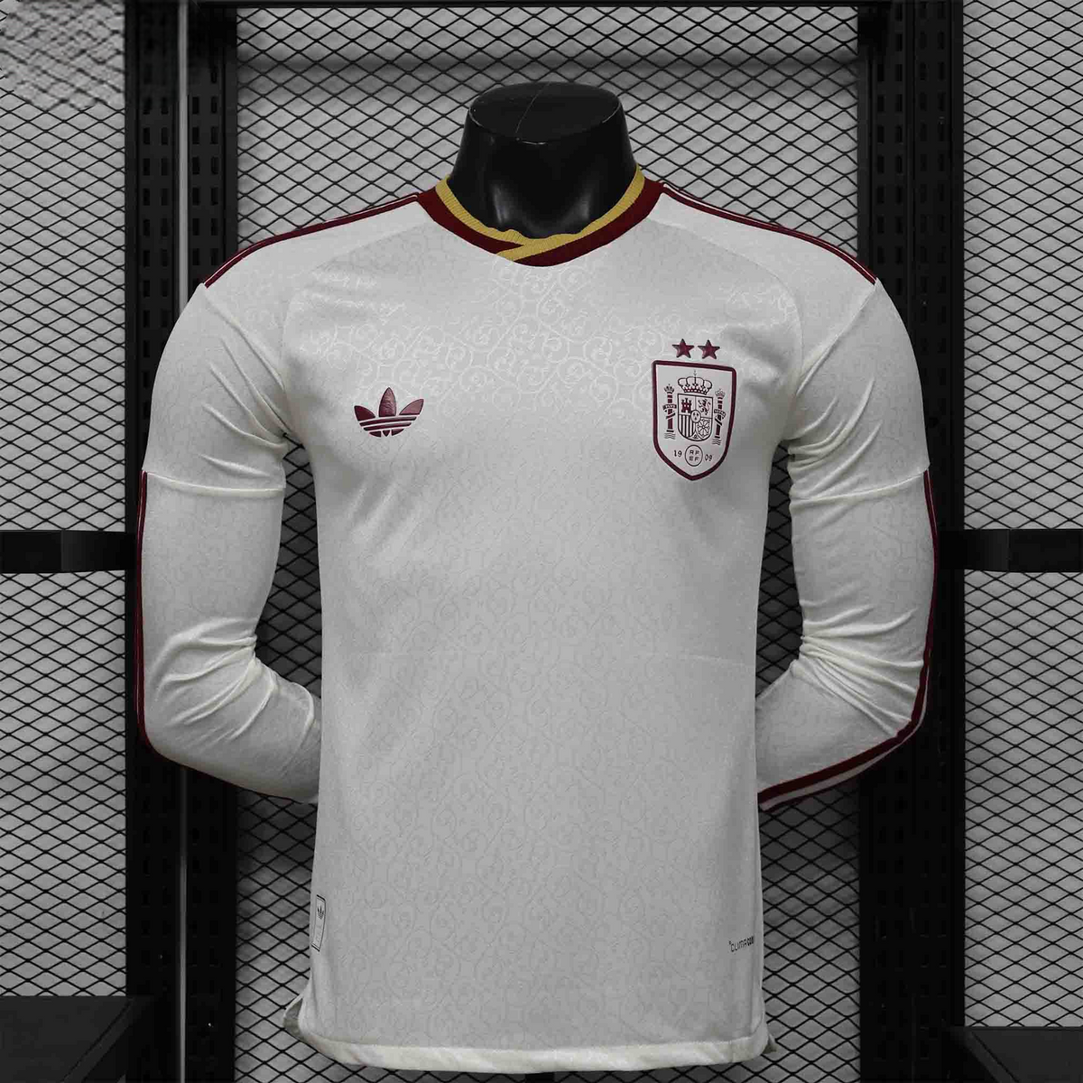 Spain World Cup 2026 Two Star Away Long Sleeve Jersey Player Version