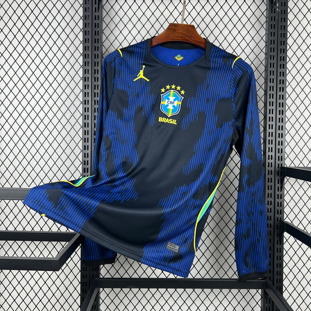 Brazil World Cup 2026 Away Long Sleeve Jersey Fan Version