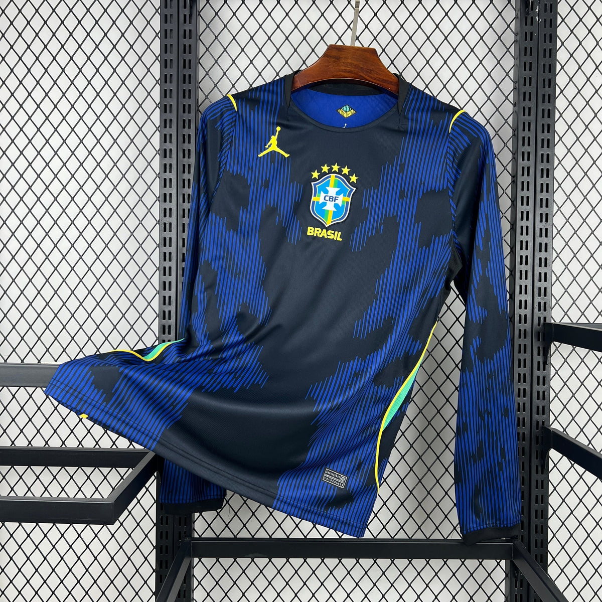 Brazil World Cup 2026 Away Long Sleeve Jersey Fan Version