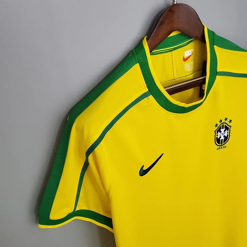 Brazil 1998 Retro Home Jersey