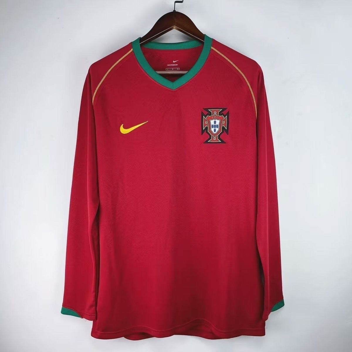 Portugal 2006 Retro Home Long Sleeve Jersey