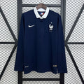 France 2014 Retro Home Long Sleeve Jersey