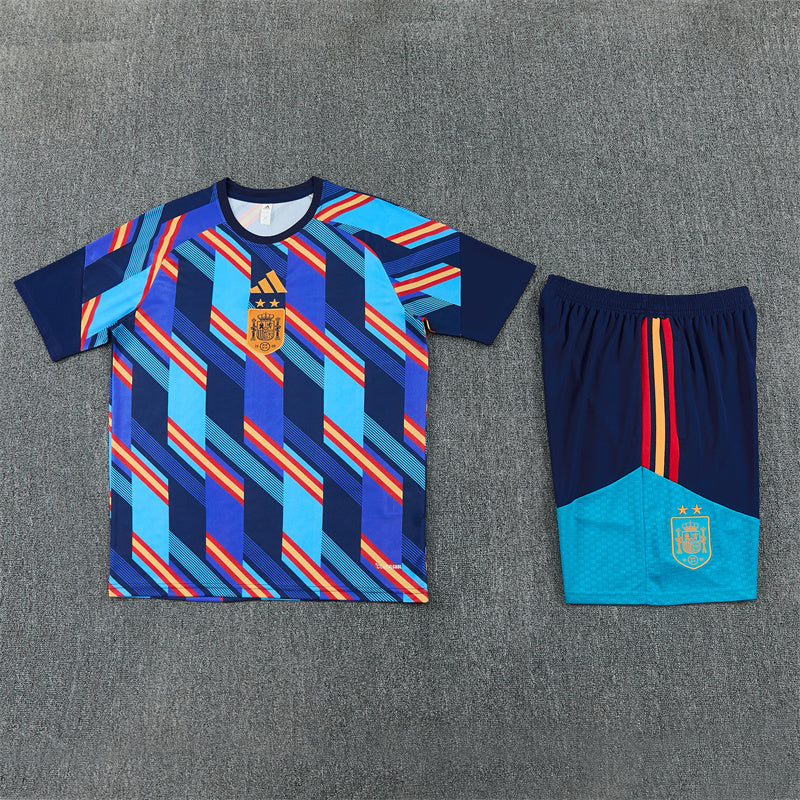Spain 2026/27 Blue Pattern Set