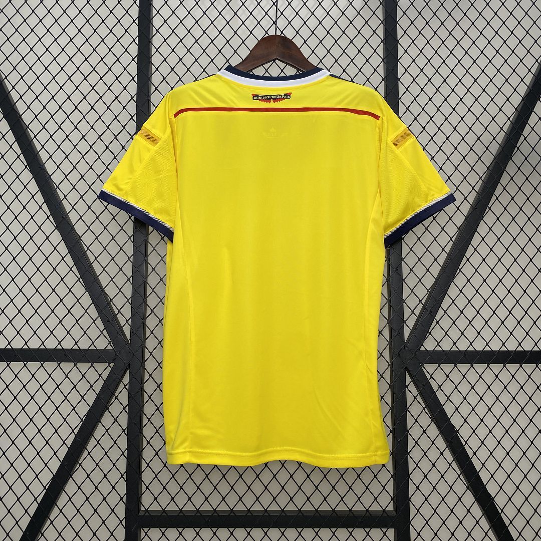 Colombia 2014 Retro Home Jersey