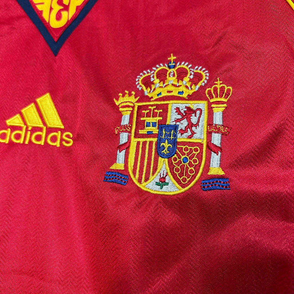 Spain 1998 Retro Home Jersey