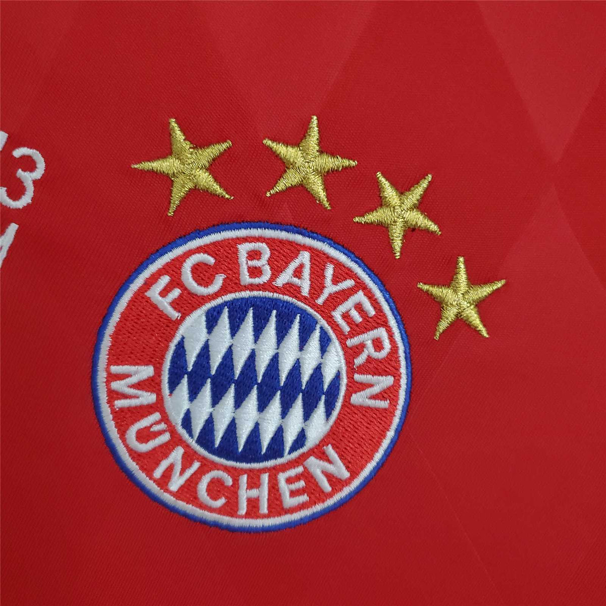 Bayern Munich 2013/14 Retro Champions League Home Long Sleeve Jersey