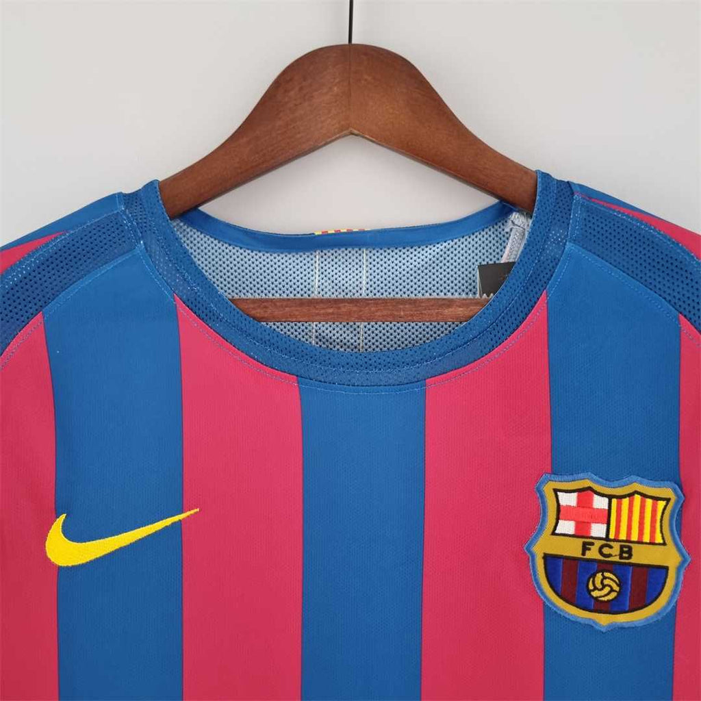 Barcelona 2005/06 Retro Home Long Sleeve Jersey
