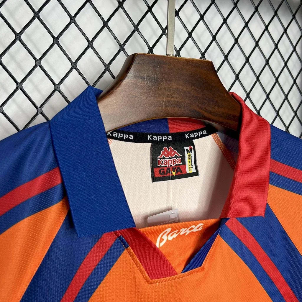 Barcelona 1997/98 Retro Orange Away Jersey