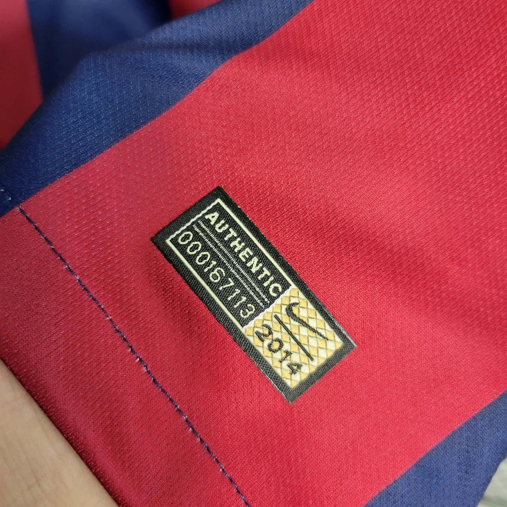 Barcelona 2014/15 Retro Home Long Sleeve Jersey