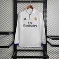 Real Madrid 2016/17 Retro Home Long Sleeve Jersey