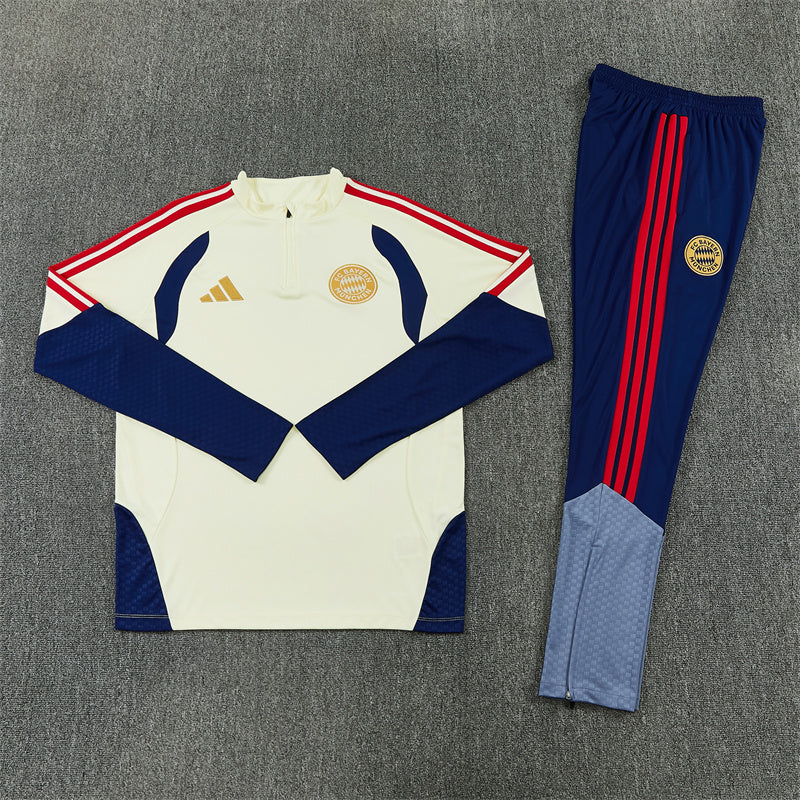 Bayern Munich Beige & Blue Tracksuit 2026/27