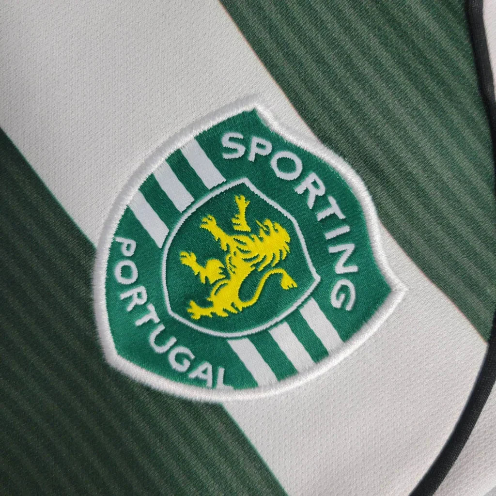 Sporting Lisbon 2001/03 Retro Home Long Sleeve Jersey