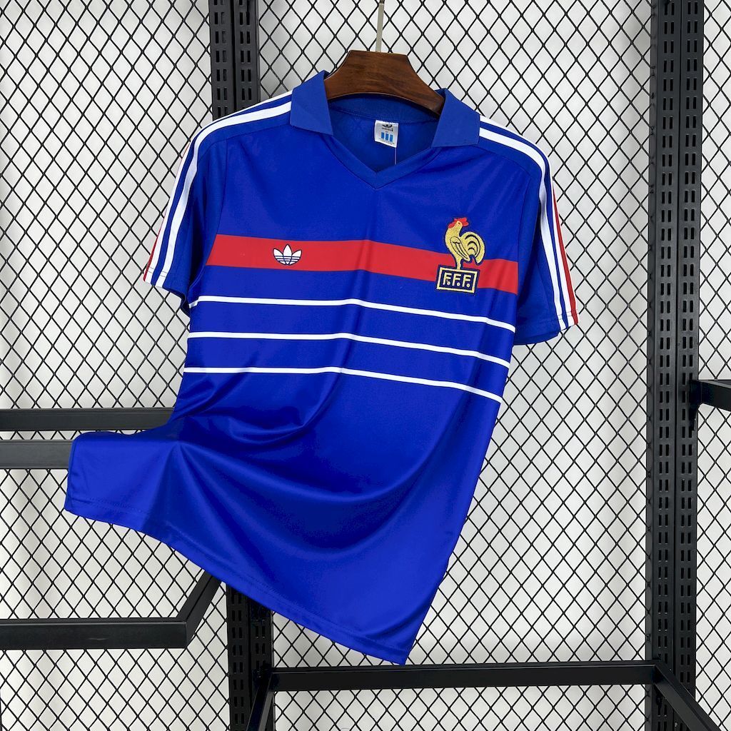 France 1984 Retro Home Jersey