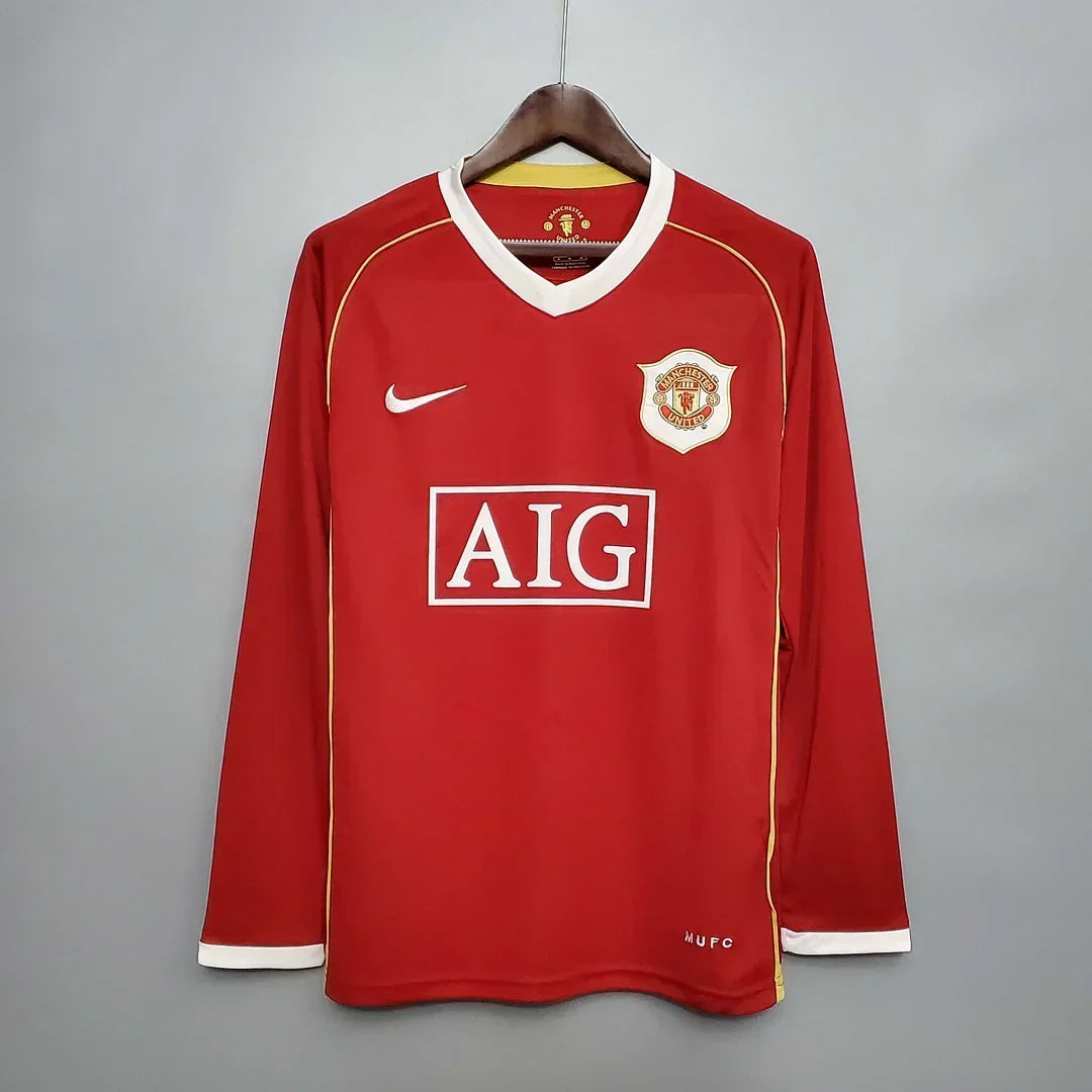 Manchester United 2006/07 Retro Home Long Sleeve Jersey
