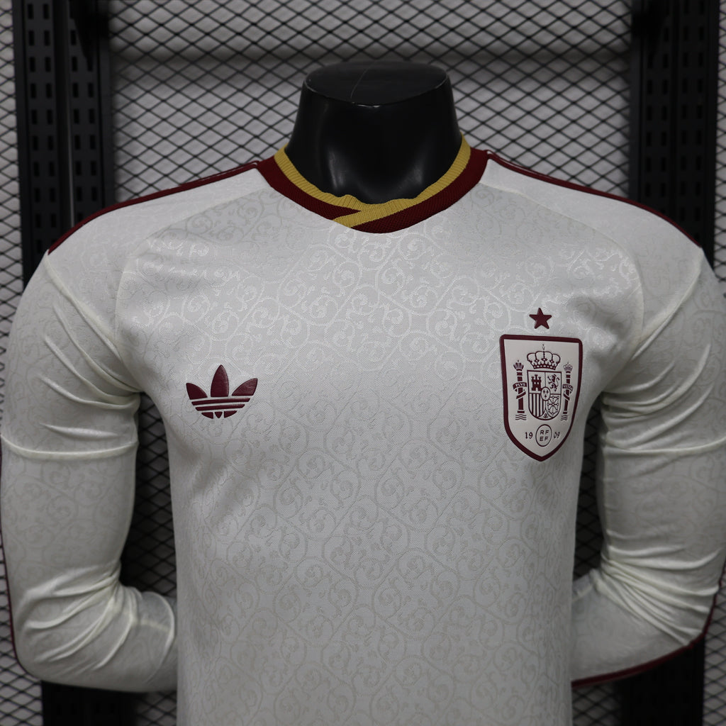 Spain World Cup 2026 Away Long Sleeve Jersey Player Version