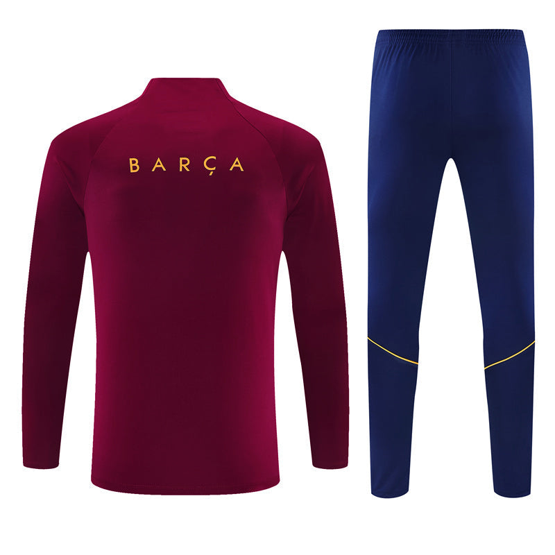 Barcelona Burgundy & Navy Tracksuit 2026/27