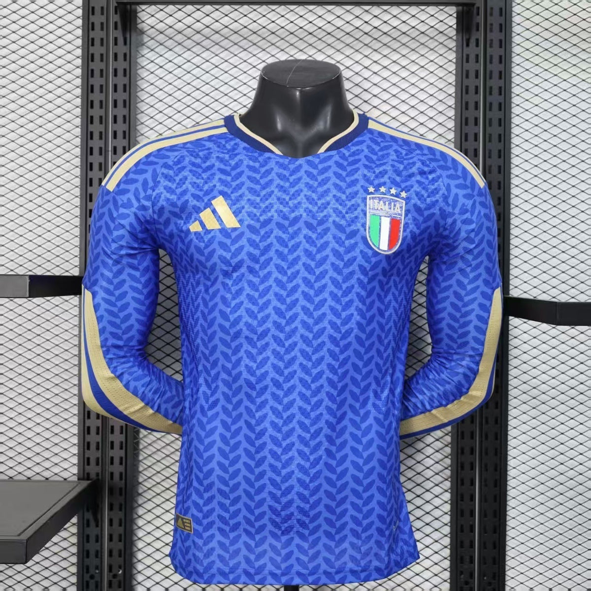 Italy World Cup 2026 Home Long Sleeve Jersey Player Version