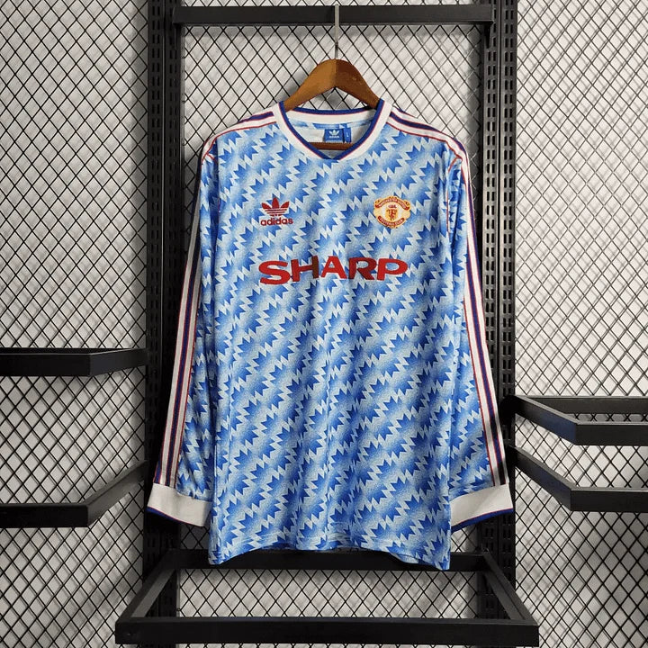 Manchester United 1990/92 Retro Away Long Sleeve Jersey