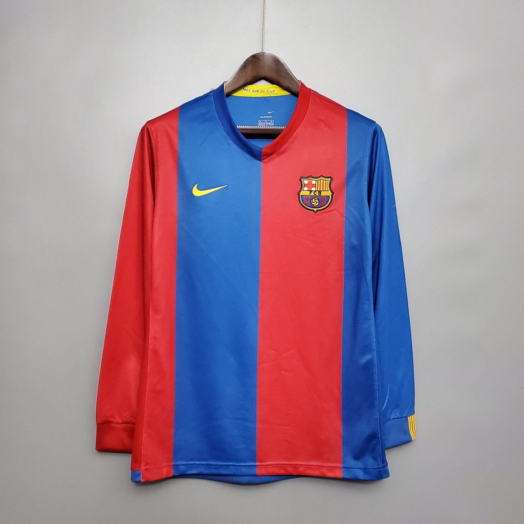 Barcelona 2006/07 Retro Home Long Sleeve Jersey