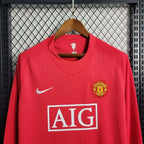 Manchester United 2007/08 Retro Home Long Sleeve Jersey