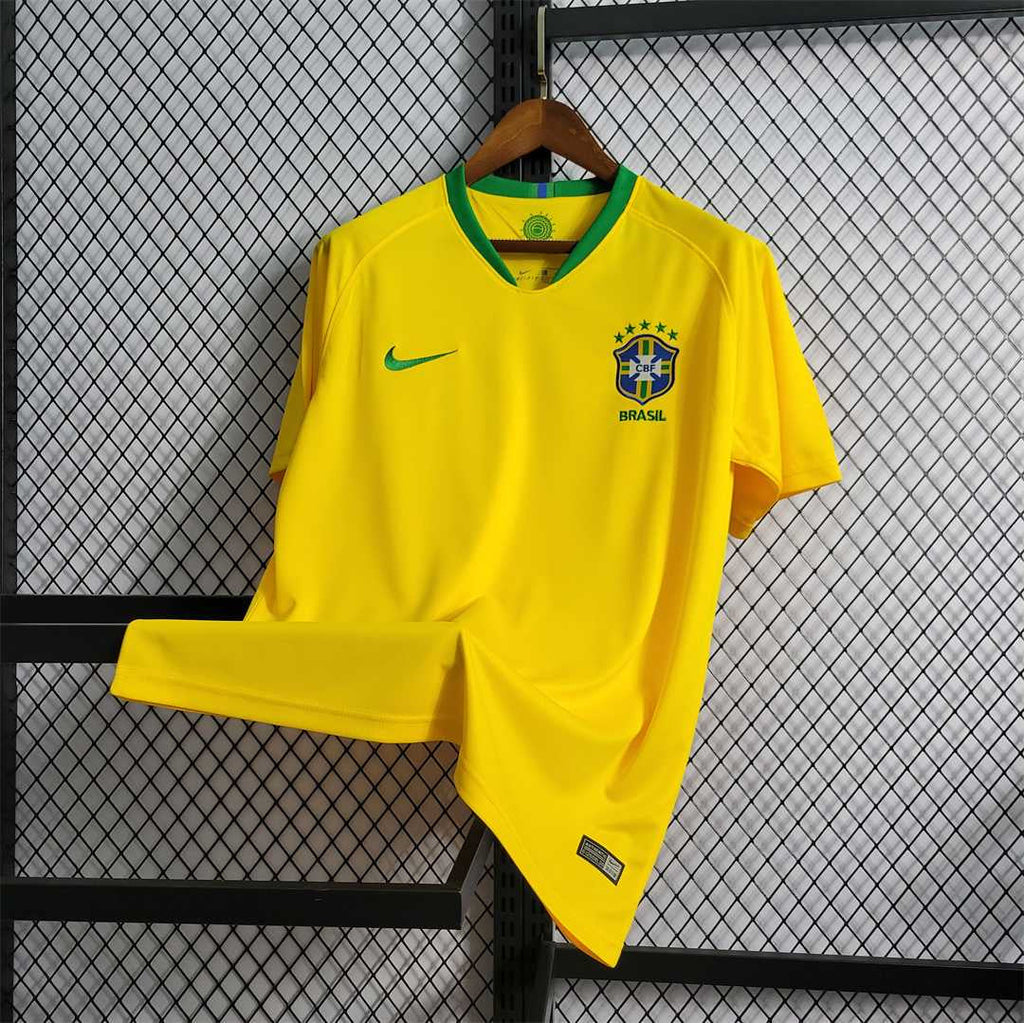 Brazil 2018 Retro Home Jersey