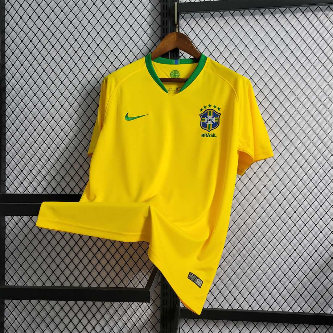 Brazil 2018 Retro Home Jersey