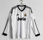 Real Madrid 2012/13 Retro Home Long Sleeve Jersey