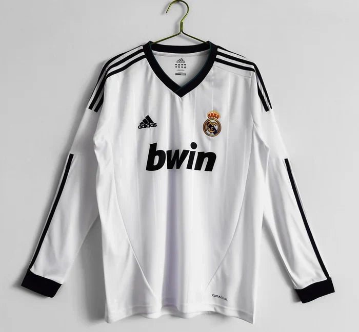 Real Madrid 2012/13 Retro Home Long Sleeve Jersey