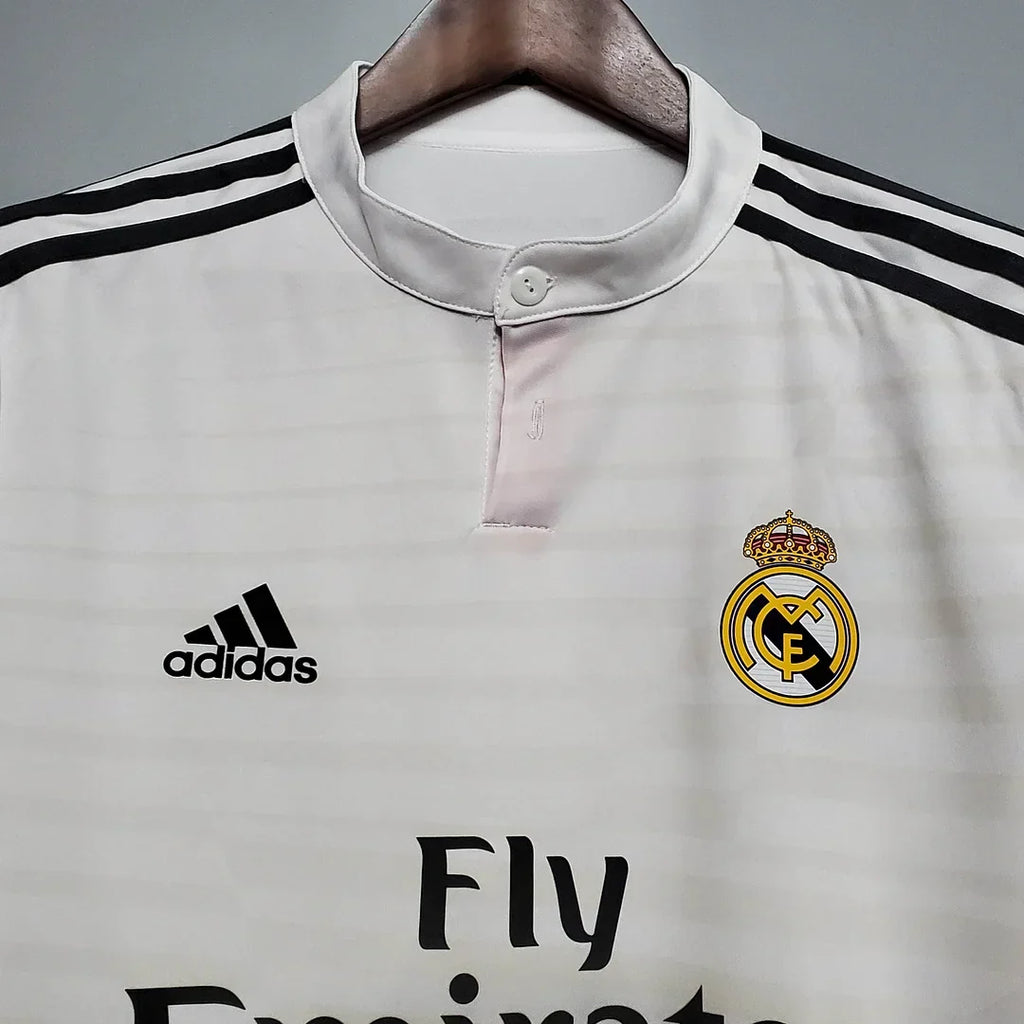 Real Madrid 2014/15 Retro Home Long Sleeve Jersey