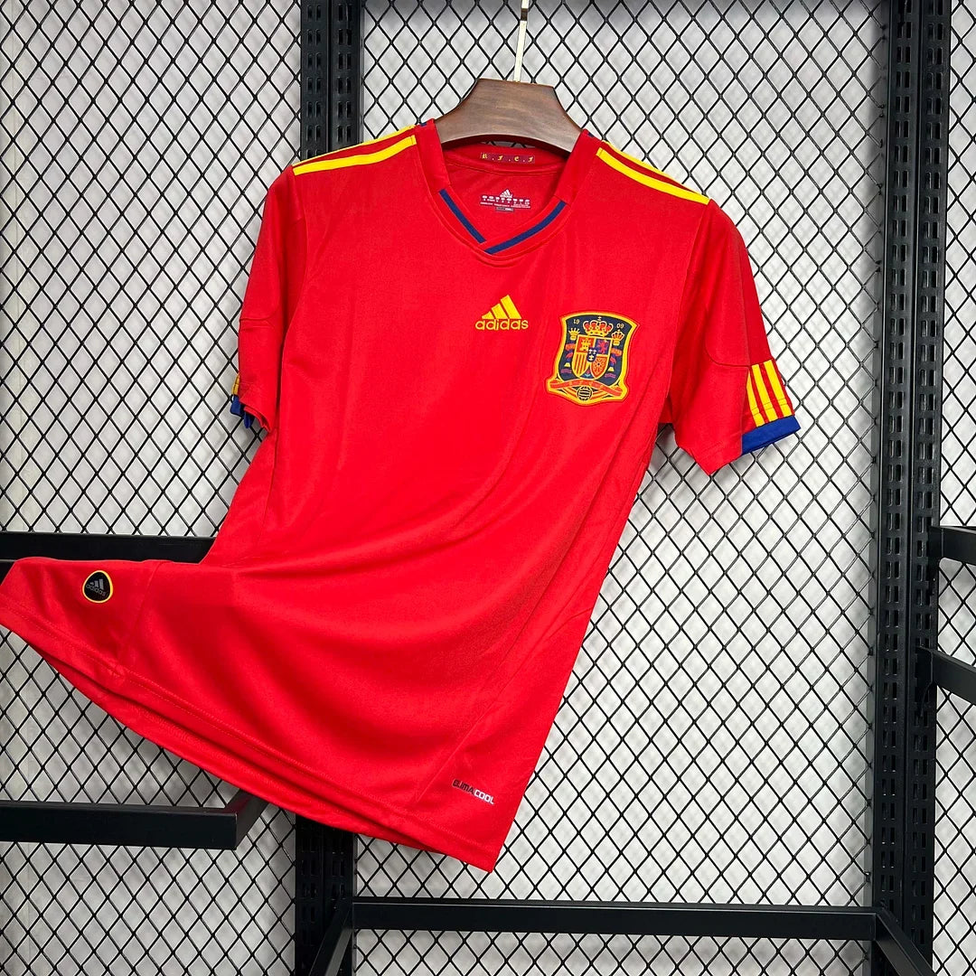 Spain 2010 Retro Home Jersey