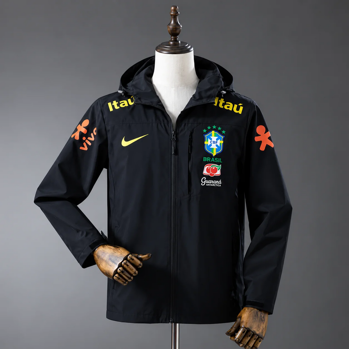 Brazil Windbreaker Jacket (Black)