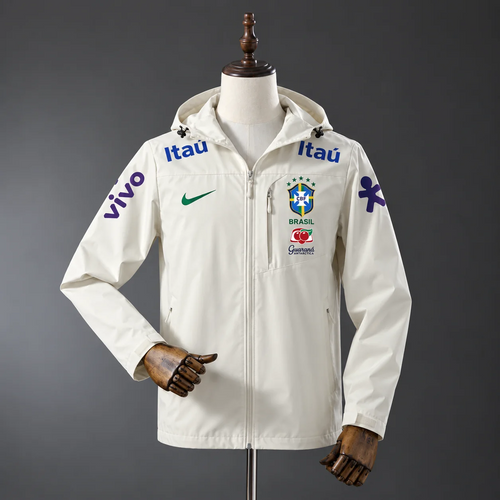 Brazil Windbreaker Jacket (White)