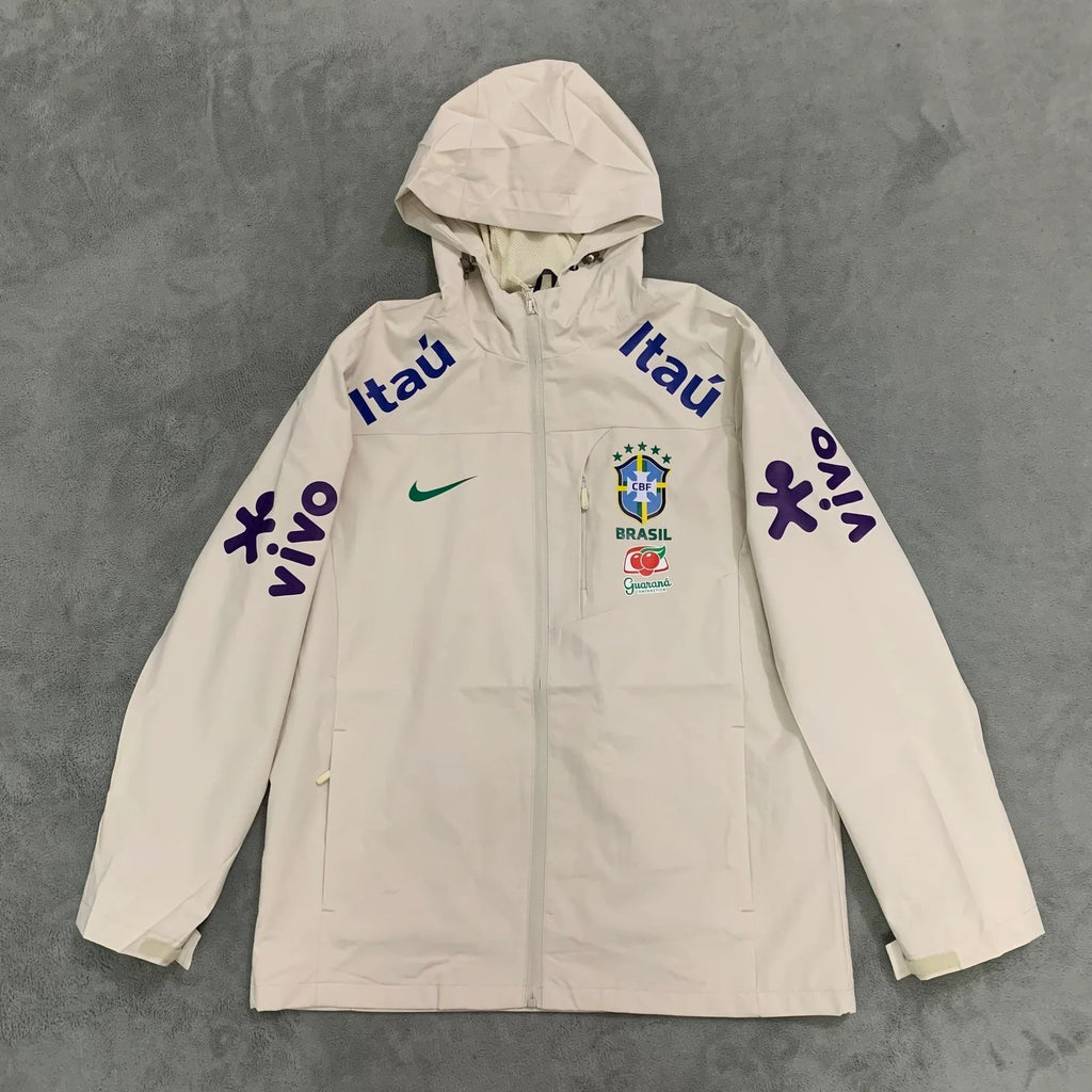 Brazil Windbreaker Jacket (White)